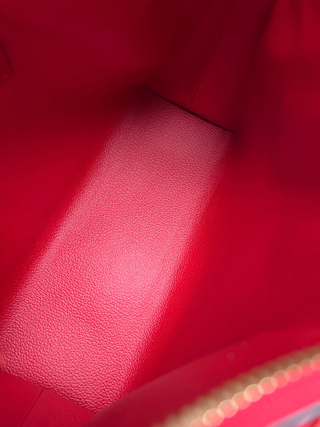 Louis Vuitton Red and Monogram Pallas Trousse Cosmetic Pouch
