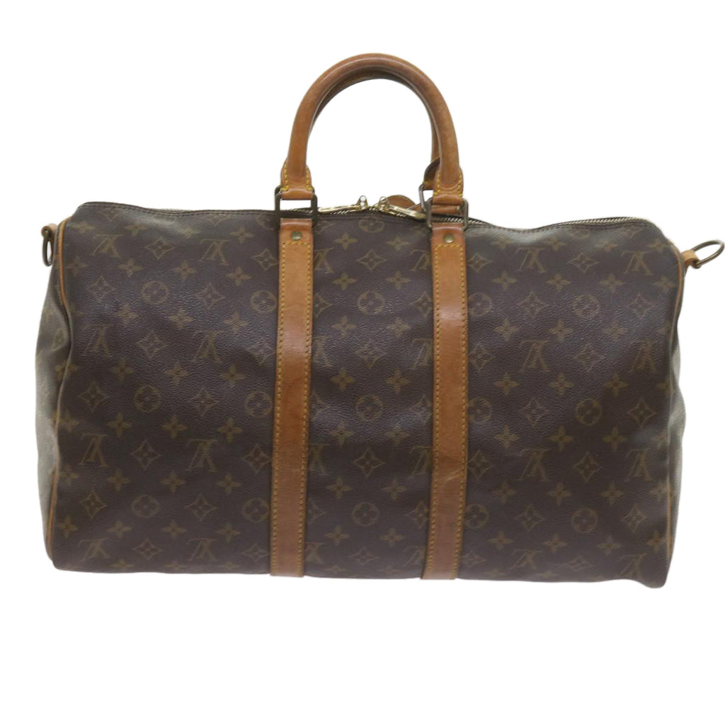 Louis Vuitton Keepall Bandouliere 55  Canvas Travel Bag ()