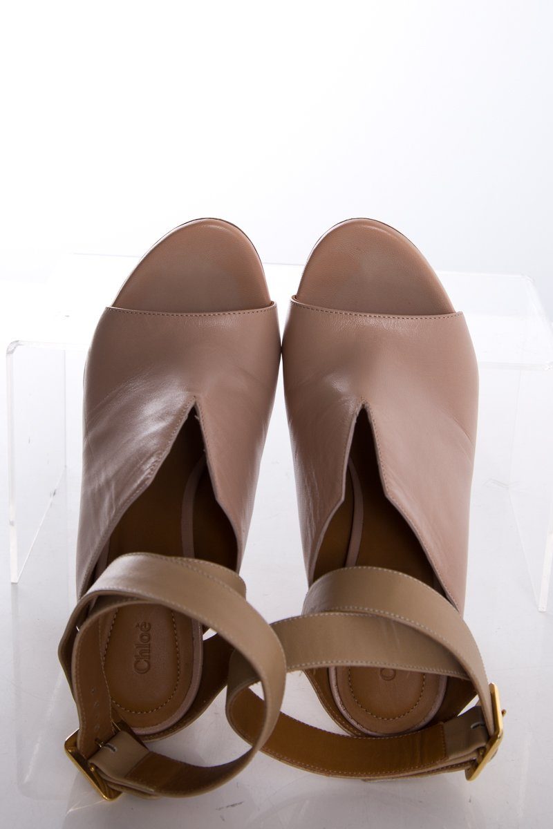 ChloÃƒÆ’Ã‚Â© Light Mauve Leather Sandals SZ 36