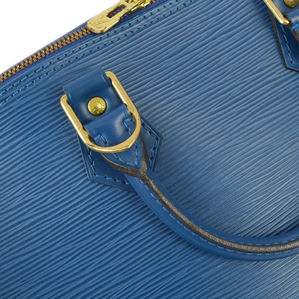 Louis Vuitton 1997 Blue Alma Handbag Epi M52145