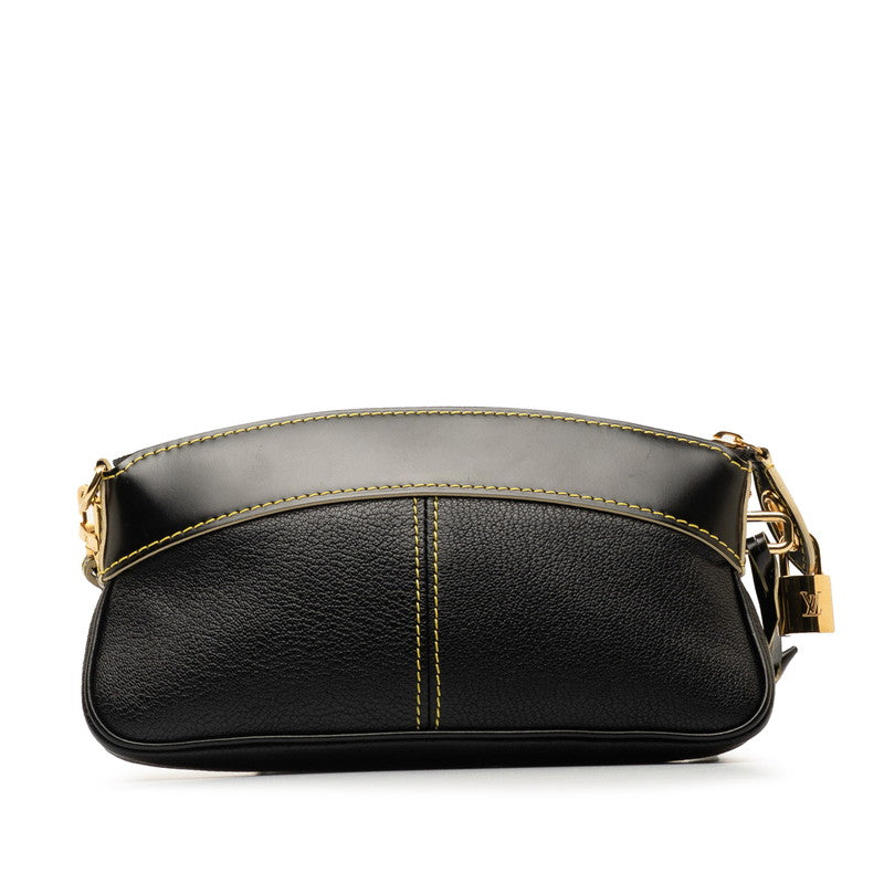 Louis Vuitton Suhari Locky Clutch Cratch Bag Second Bag M95628 Noneir Black Leather  Louis Vuitton