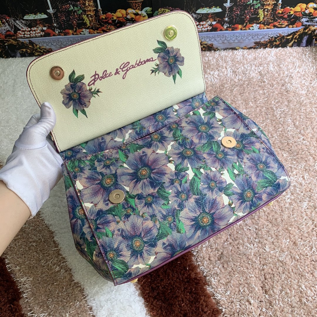 GLAMI MeGLAMIum Sicily Handbag Unique Print Motifs Muticolour For Women 10.2in/26cm GLAMI