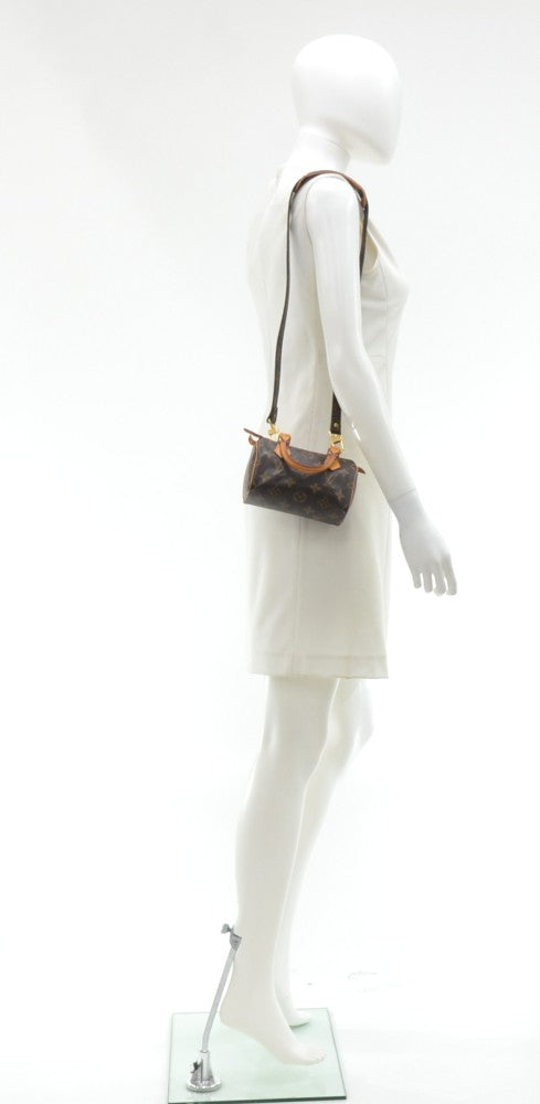 Louis Vuitto Mini Speedy Sac HL Monogram Canvas Handbag with Strap