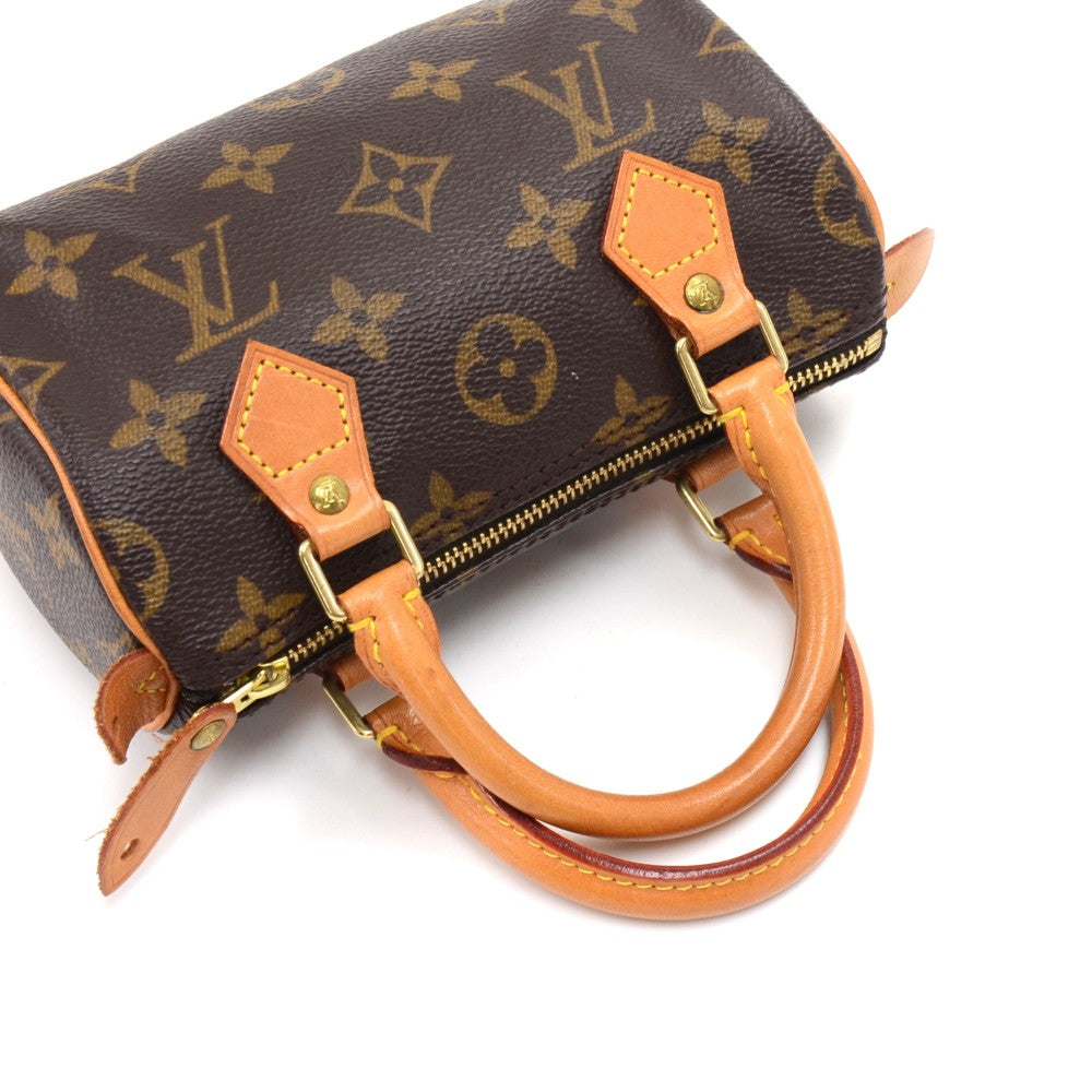 Louis Vuitto Mini Speedy Sac HL Monogram Canvas Handbag with Strap