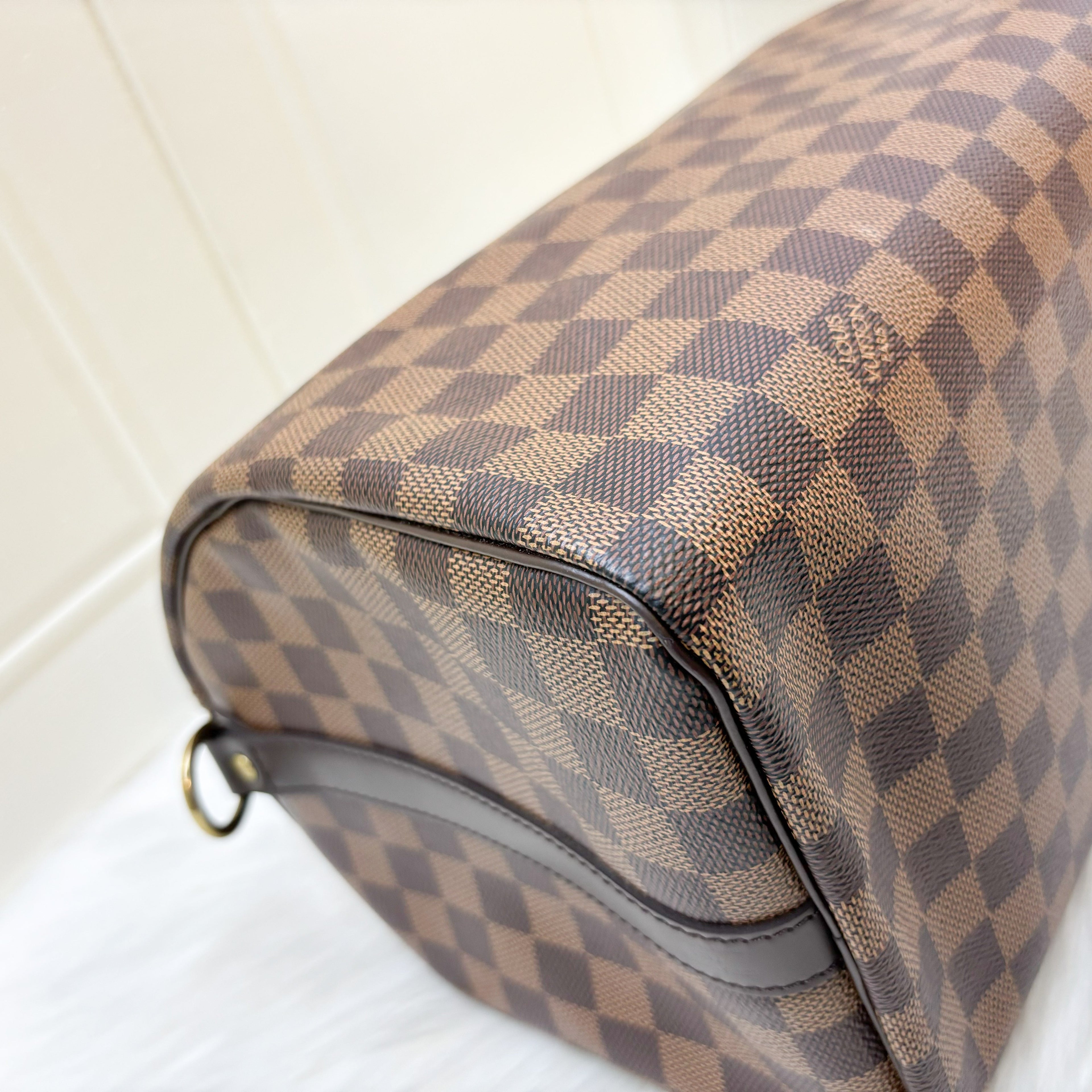 LV Speedy 30 Bandouliere in Damier Ebene Canvas GHW