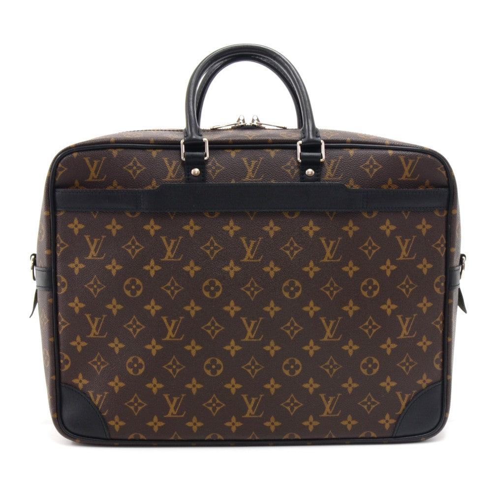 Louis Vuitto Porte-Documents Voyage GM Monogram Macassar Canvas Briefcase Bag