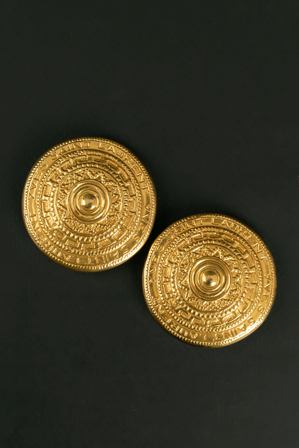 Boucles d'oreilles dorÃƒÆ’Ã‚Â©es Yves Saint Laurent