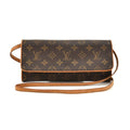 Louis Vuitto Pochette Twin GM Monogram Canvas Shoulder Bag