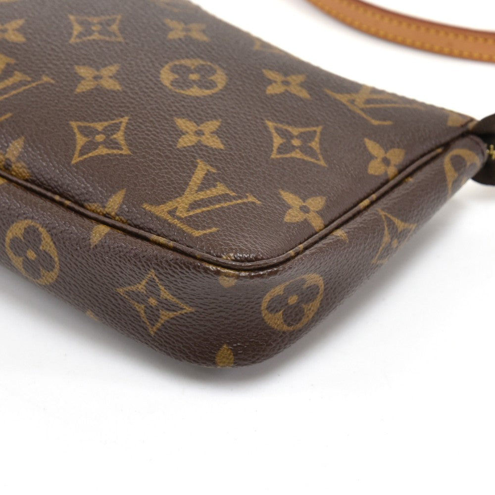 Louis Vuitto Pochette Accessoires Monogram Canvas Bag with Strap
