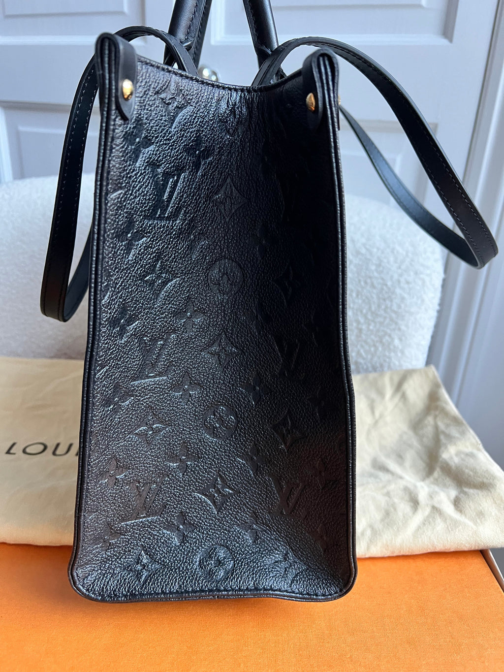 Louis Vuitton On the Go MM Black Empreinte (RRP £2,450)