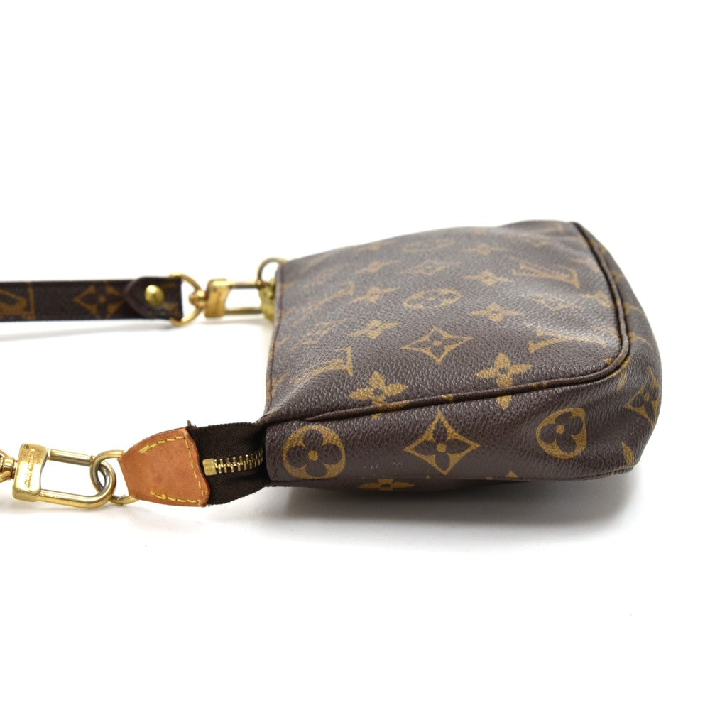 Louis Vuitto Pochette Accessoires Monogram Canvas Bag with Canvas Strap