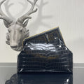 FI First MeGLAMIum Black CrocoGLAMIle Bag For Woman 32.5cm/13in