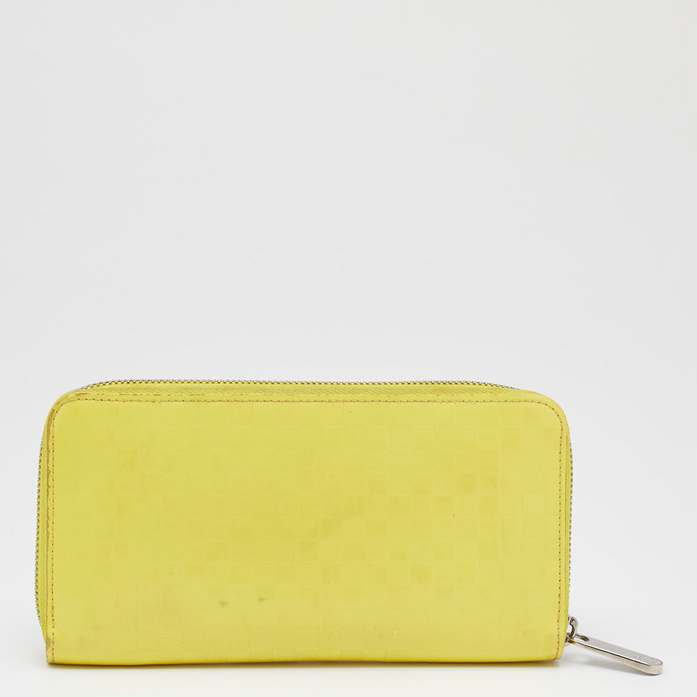 Louis Vuitton Yellow Damier Facette Zippy Wallet..