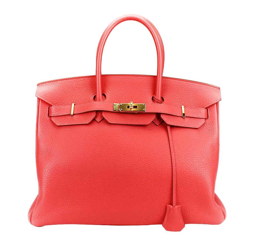 HermÃƒÆ’Ã‚Â¨s Birkin 35 Rose Jaipur Bag PHW