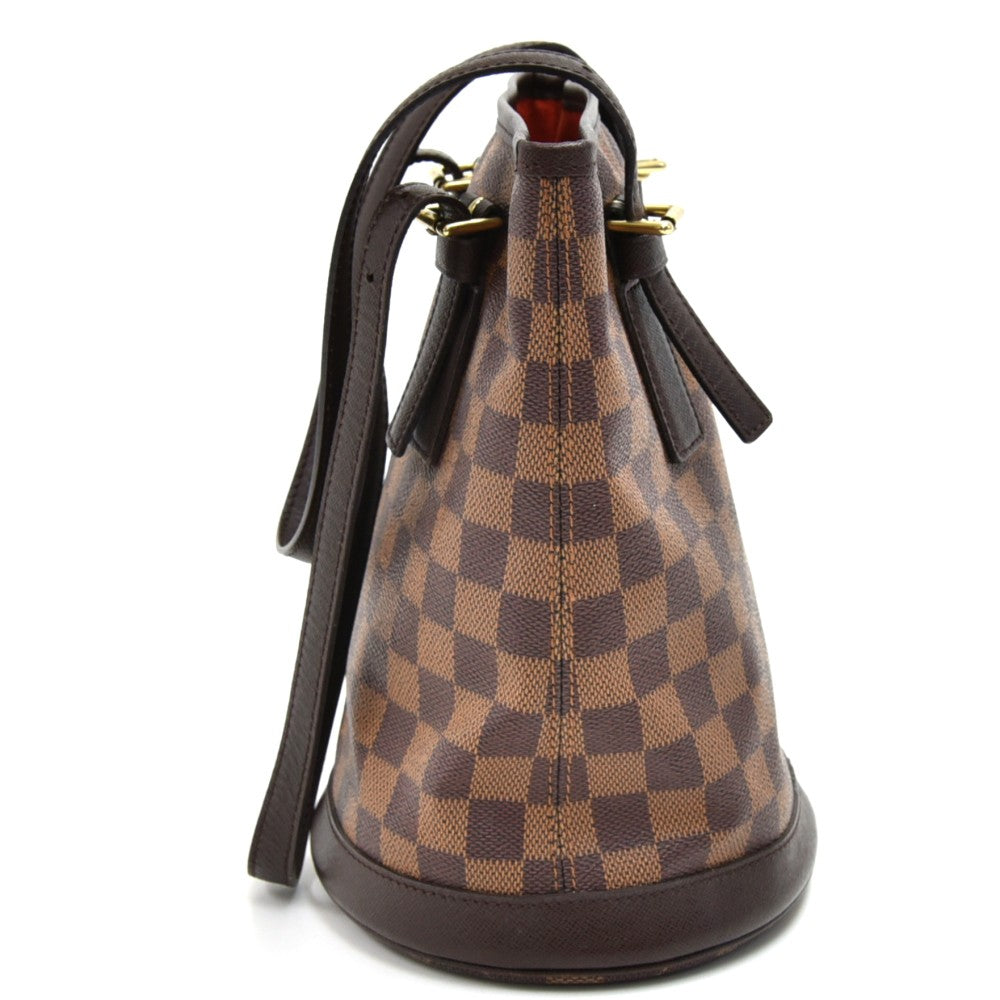 Louis Vuitto Marais Damier Ebene Canvas Bucket Bag