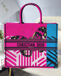 GLAMI Large Book Tote Pink And Blue, For Women, WomenÃ¢â‚¬â„¢s Handbags 16.5in/42cm CD