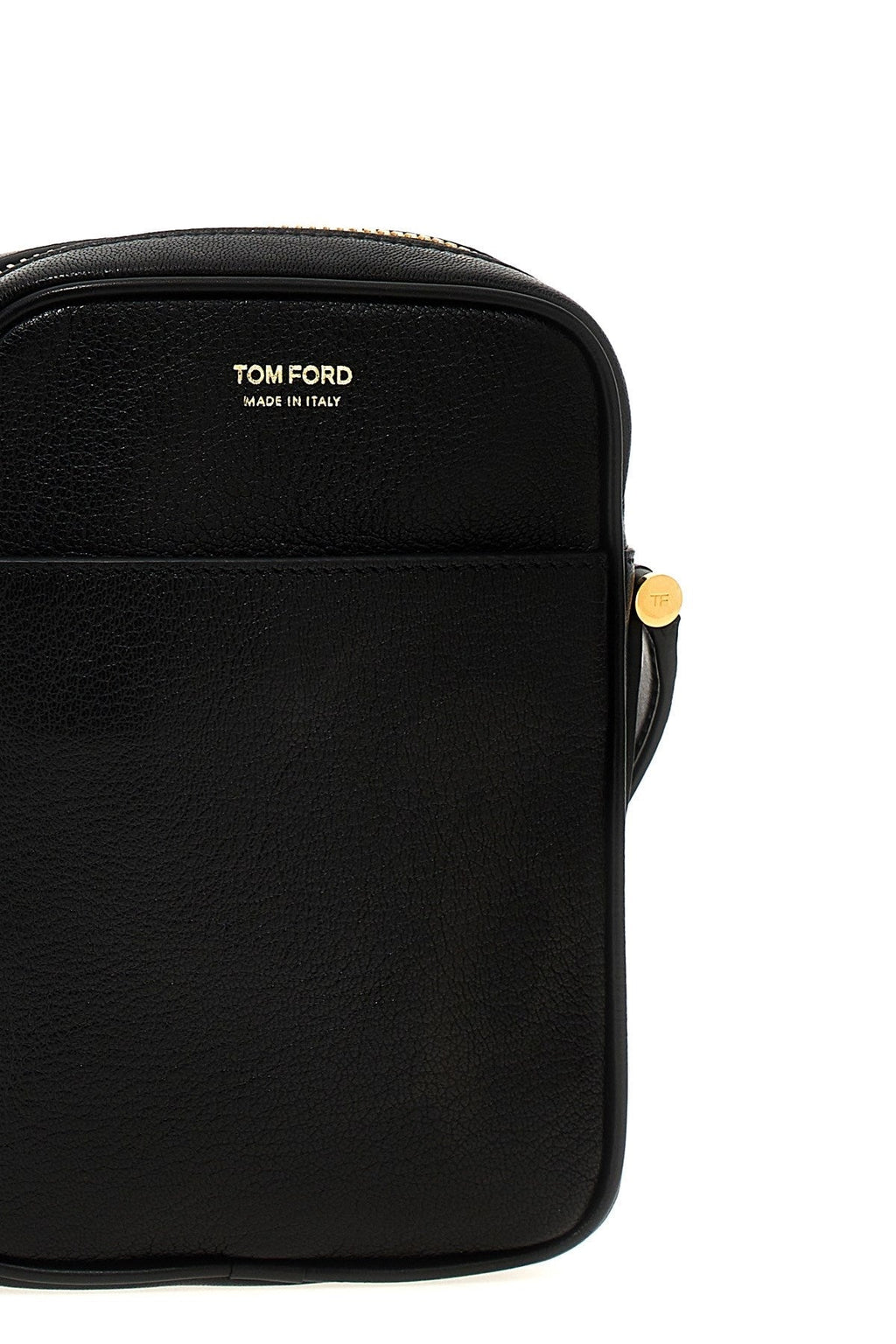 Tom Ford Men Logo Leather Shoulder Strap