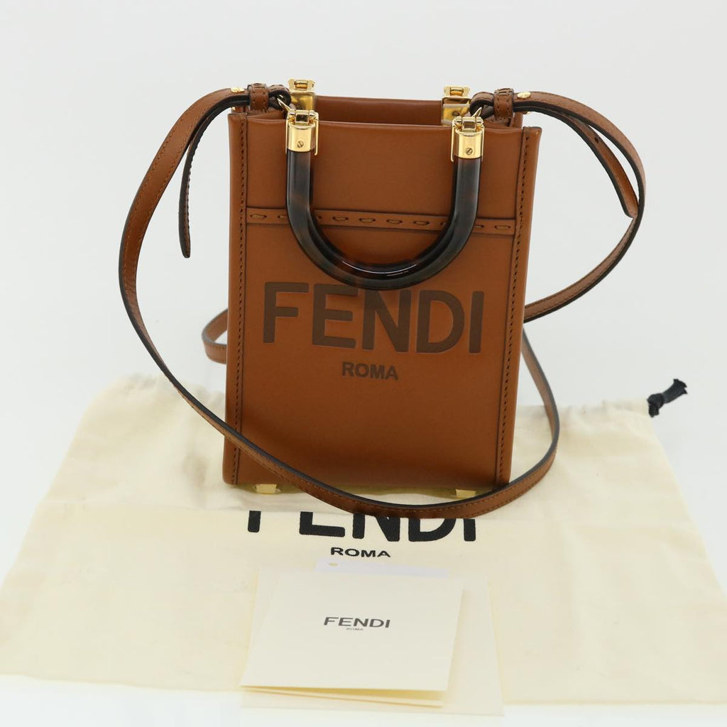 FENDI mini sunshine shopper Shoulder Bag Calfskin Leather 8BS051ABVL 32629A