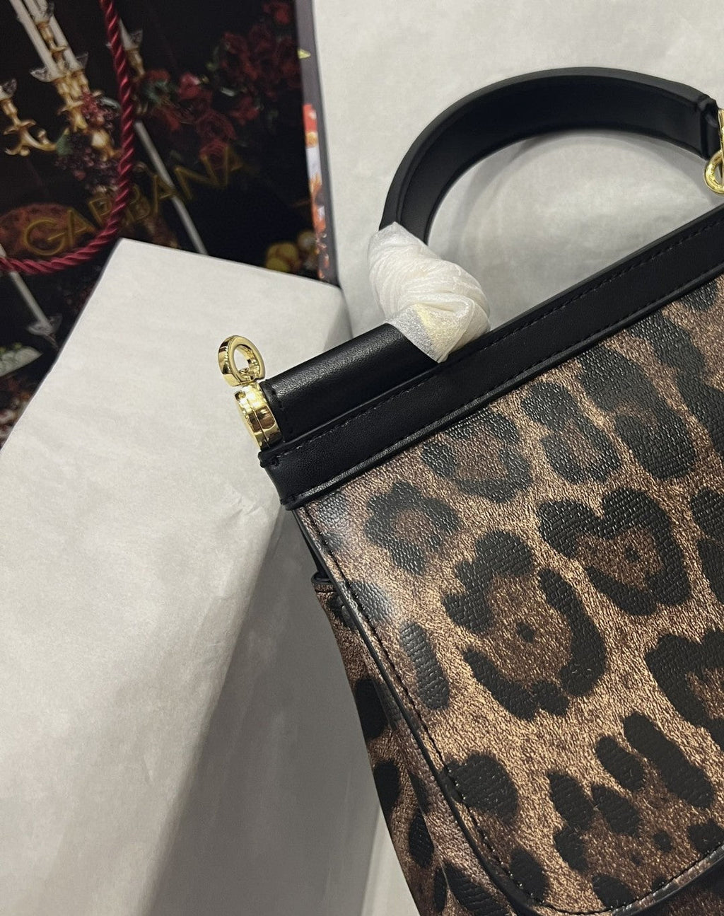 GLAMI Sicily Bag In Leopard-Print Pony Hair Multicolour For Women 10.2in/26cm GLAMI