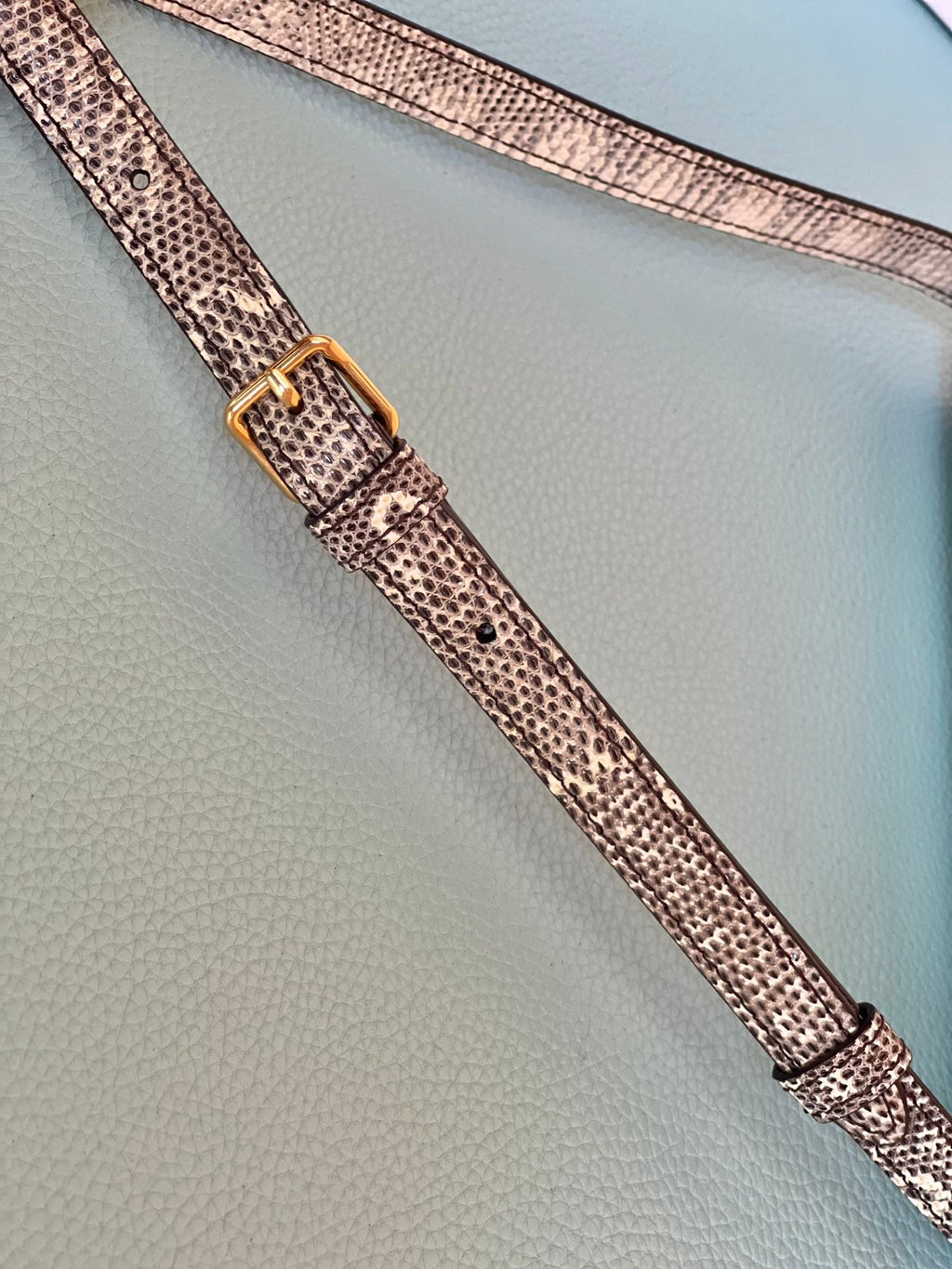 GLAMI Triomphe Shoulder Bag In Lizard Natural For Women 8in/20cm 194144BF5.02VG