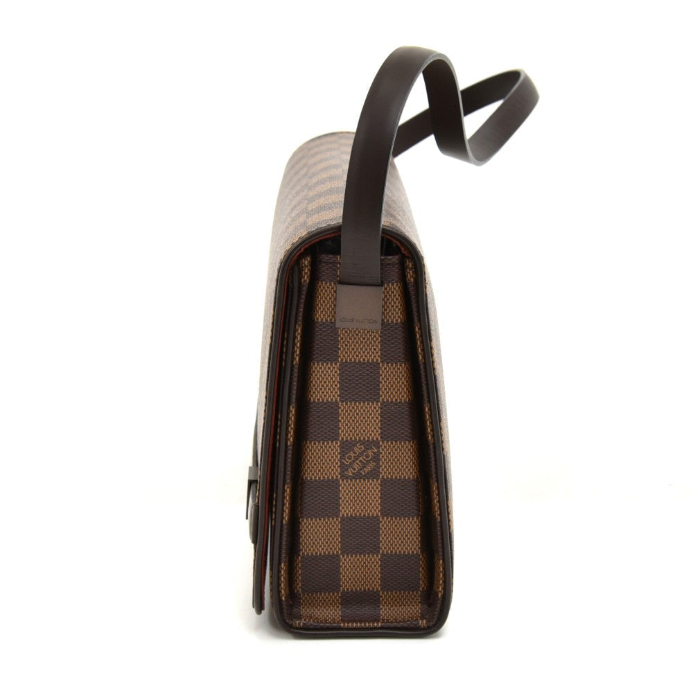 Louis Vuitto Tribeca Long Damier Ebene Canvas Bag