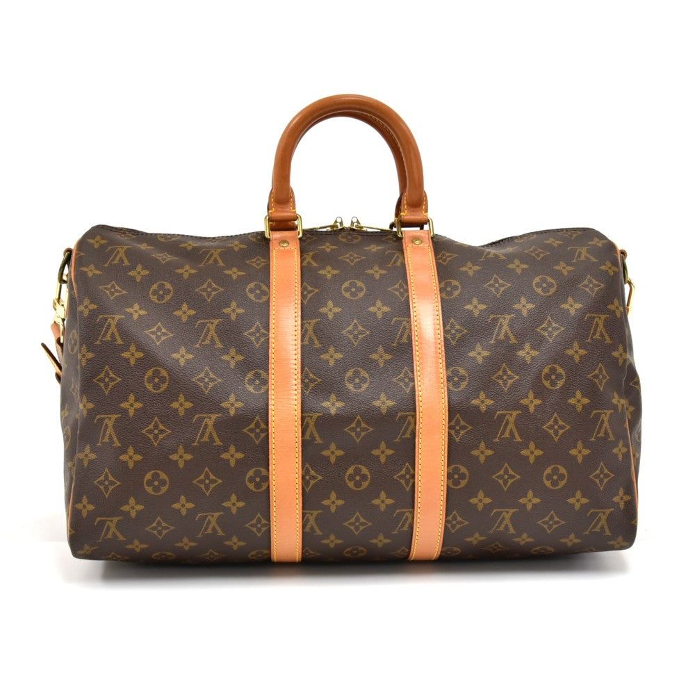 Louis Vuitto Keepall 45 Bandouliere Monogram Canvas Bag