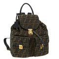 FENDI Zucca Canvas Backpack Brown 32905
