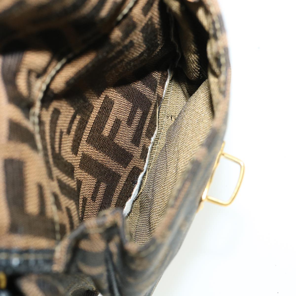 FENDI Zucca Canvas Backpack Brown 32905