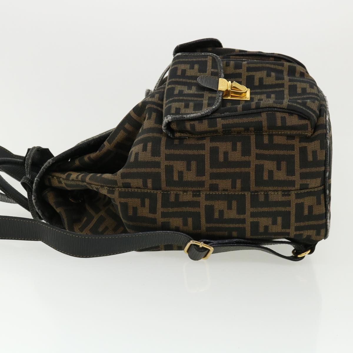 FENDI Zucca Canvas Backpack Brown 32905