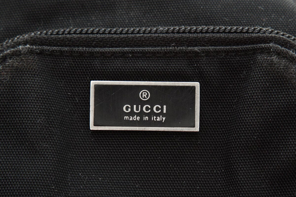 Gucci Vintage Black Triple Pouch Handbag