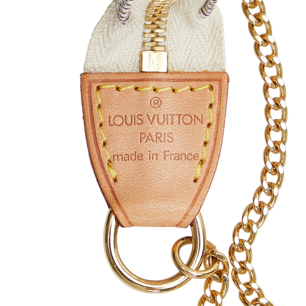 Louis Vuitton Pochette Accessoires Mini Damier Azur Canvas