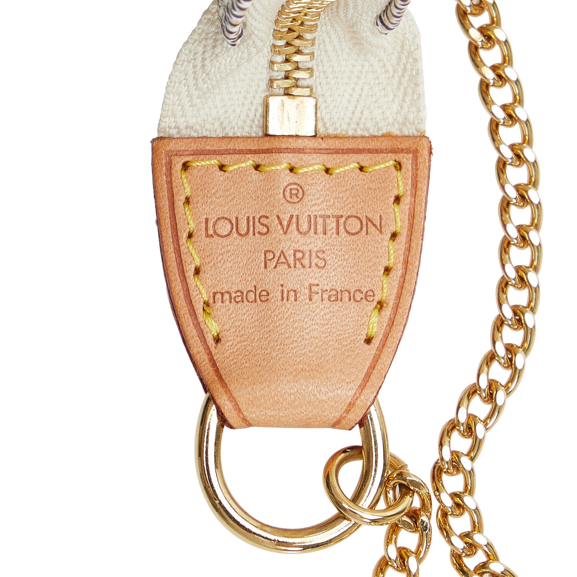 Louis Vuitton Pochette Accessoires Mini Damier Azur Canvas