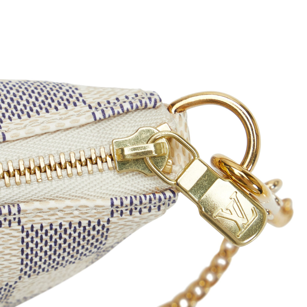 Louis Vuitton Pochette Accessoires Mini Damier Azur Canvas