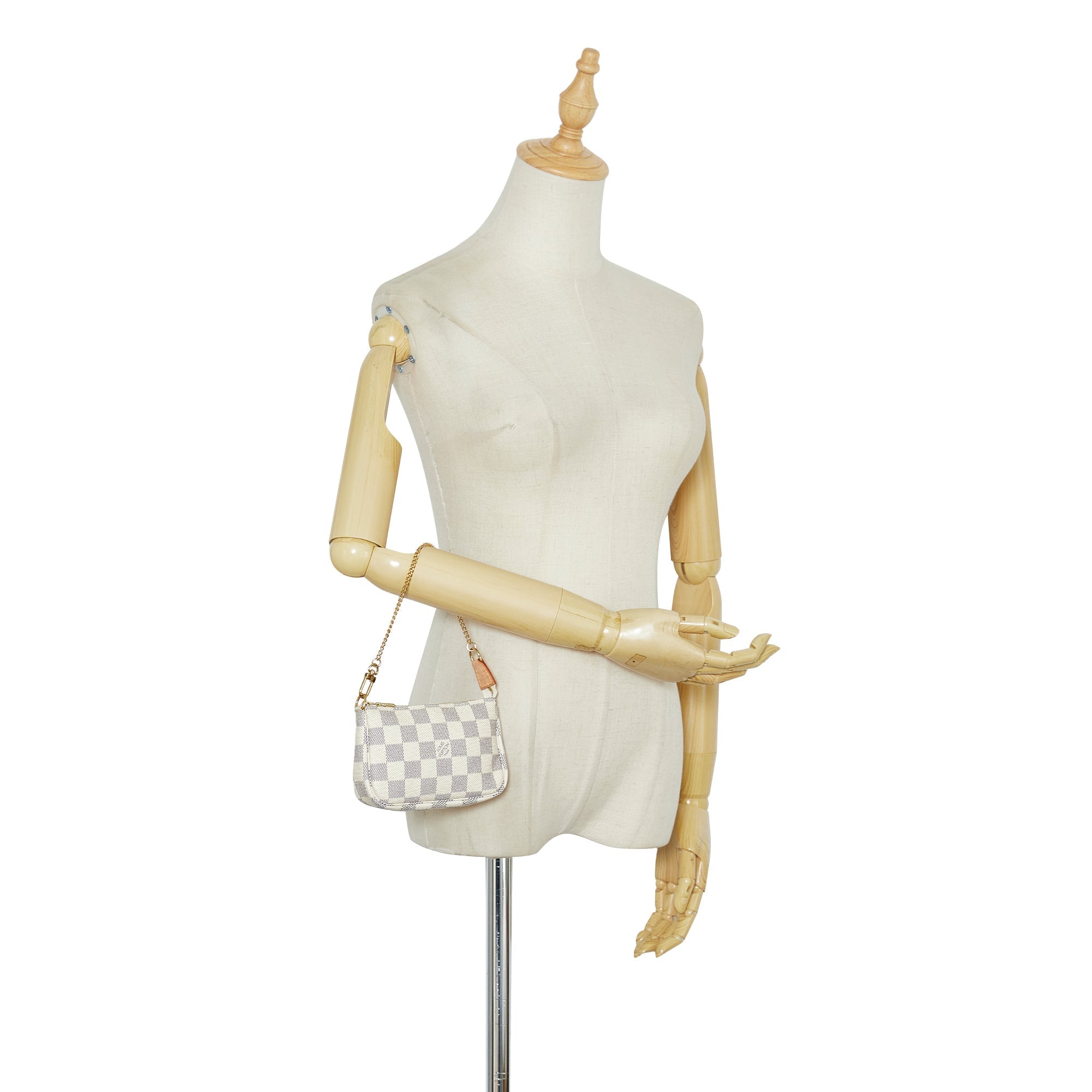 Louis Vuitton Pochette Accessoires Mini Damier Azur Canvas