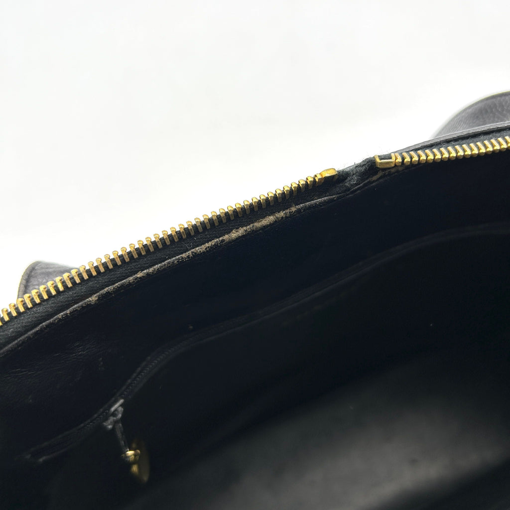 Pre-owned CHANEL Caviar Large CC Shoulder Bag Black  WD012636