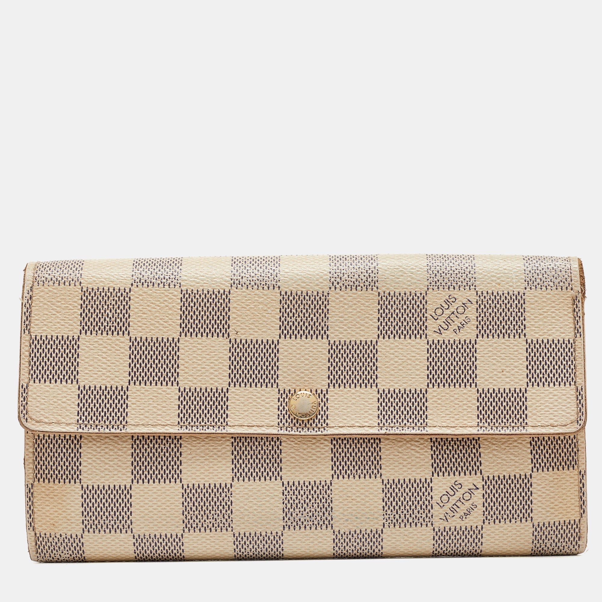 Louis Vuitton Damier Azur Canvas Sarah Wallet