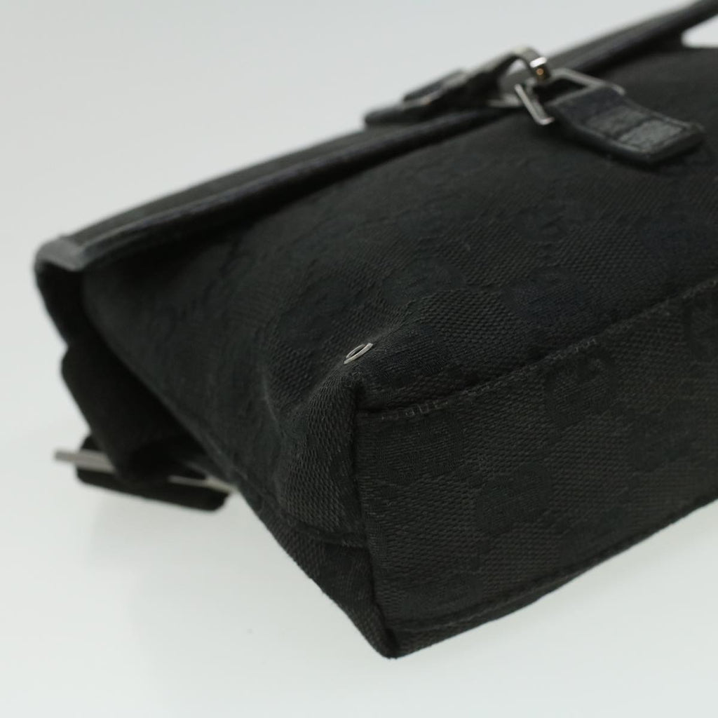 GUCCI GG Canvas Bum Bag Waist Bag Black 92543 33124