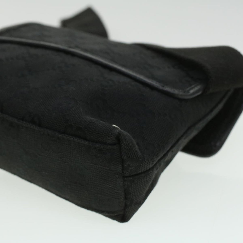 GUCCI GG Canvas Bum Bag Waist Bag Black 92543 33124