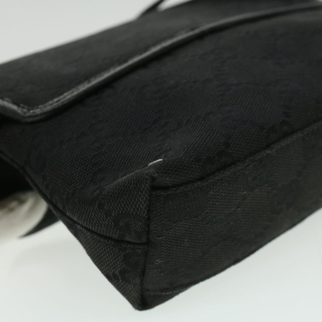 GUCCI GG Canvas Bum Bag Waist Bag Black 92543 33124