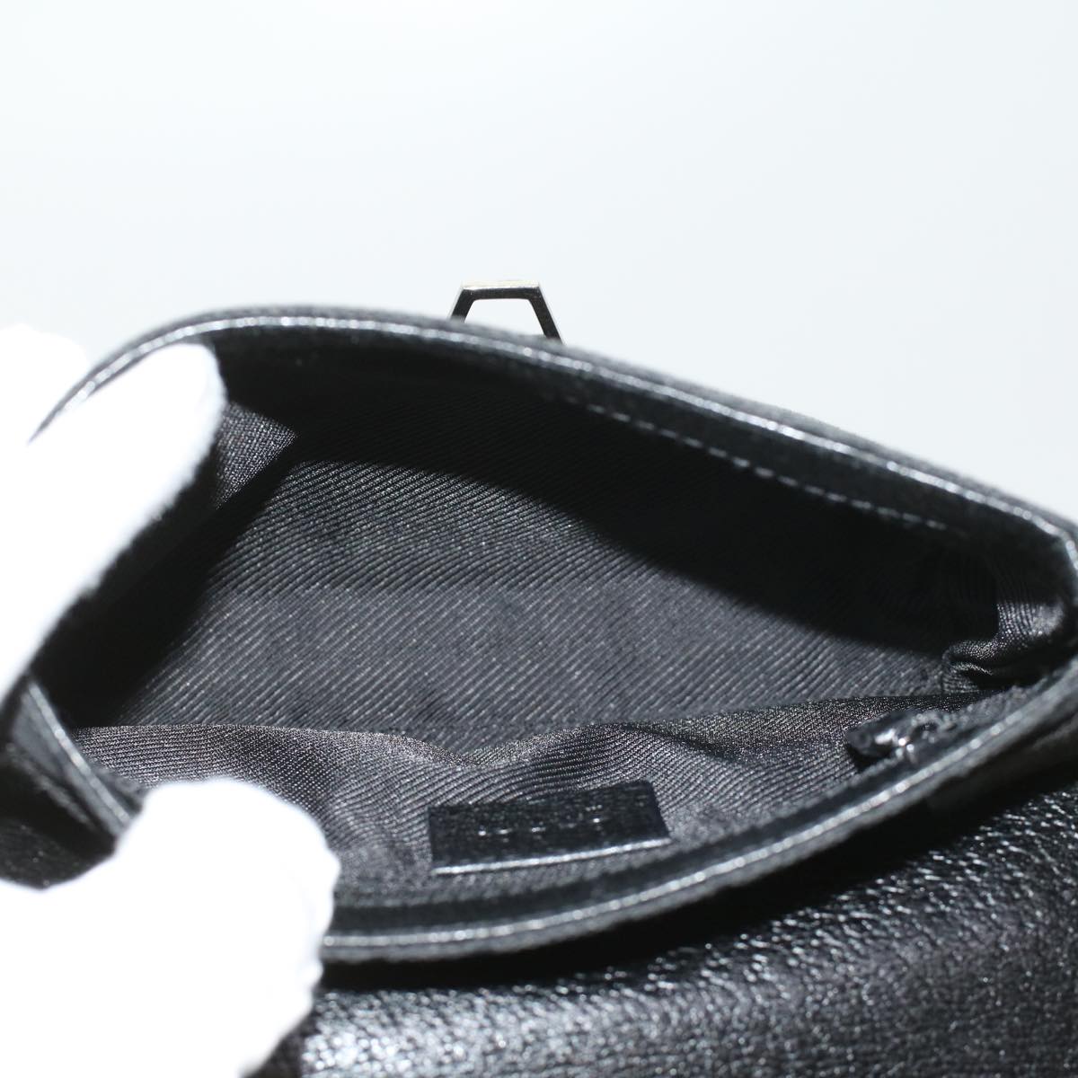 GUCCI GG Canvas Bum Bag Waist Bag Black 92543 33124