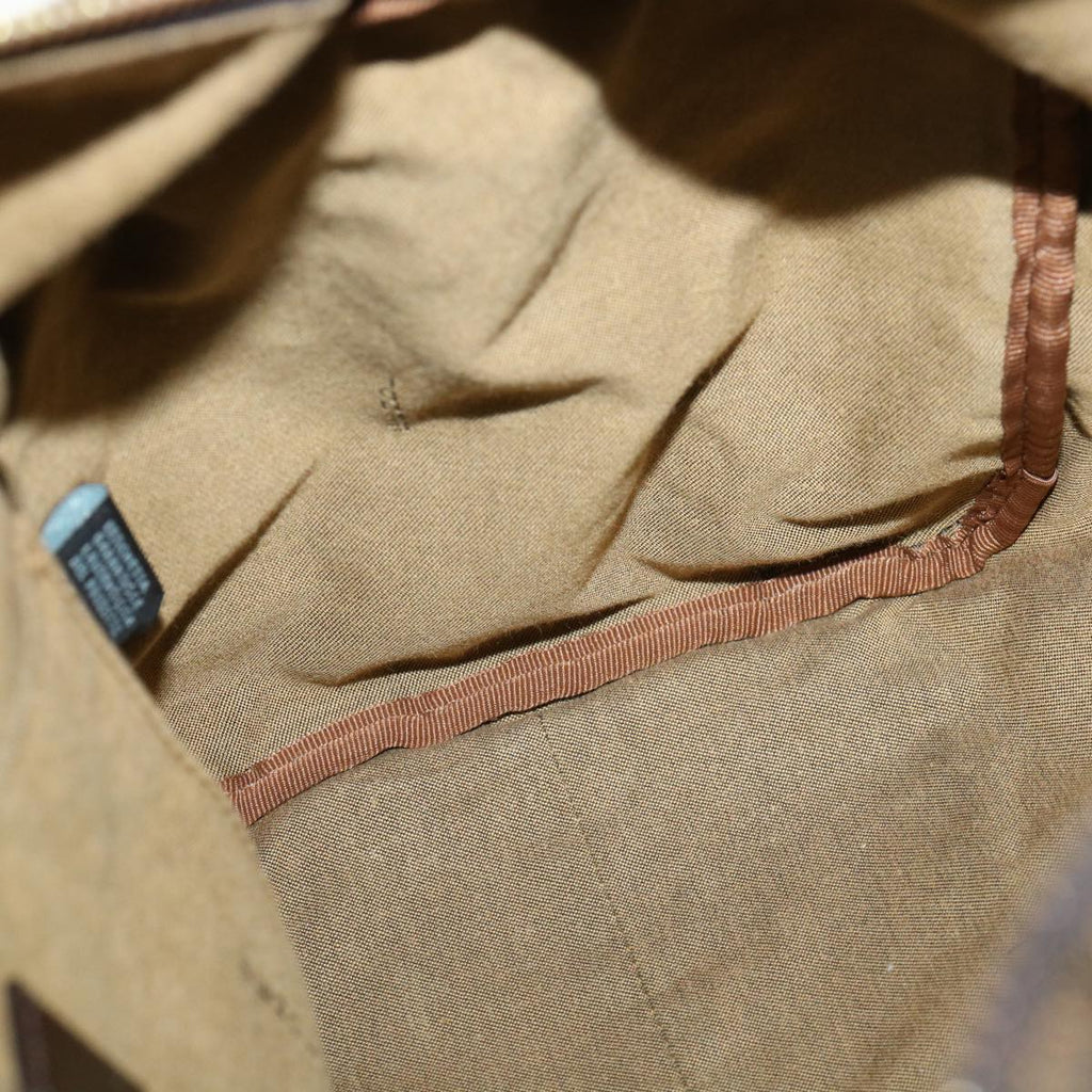 FENDI Zucca Canvas Hand Bag 2way Brown Black 33206
