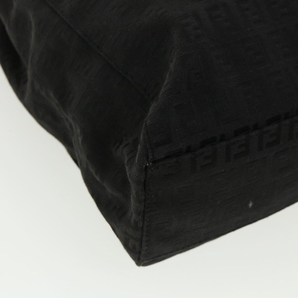 FENDI Zucchino Canvas Hand Bag Black 33232