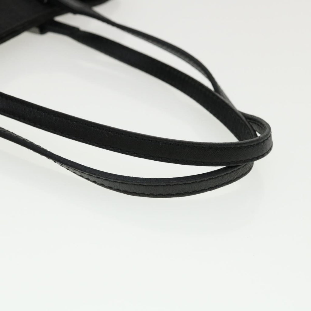 FENDI Zucchino Canvas Hand Bag Black 33232