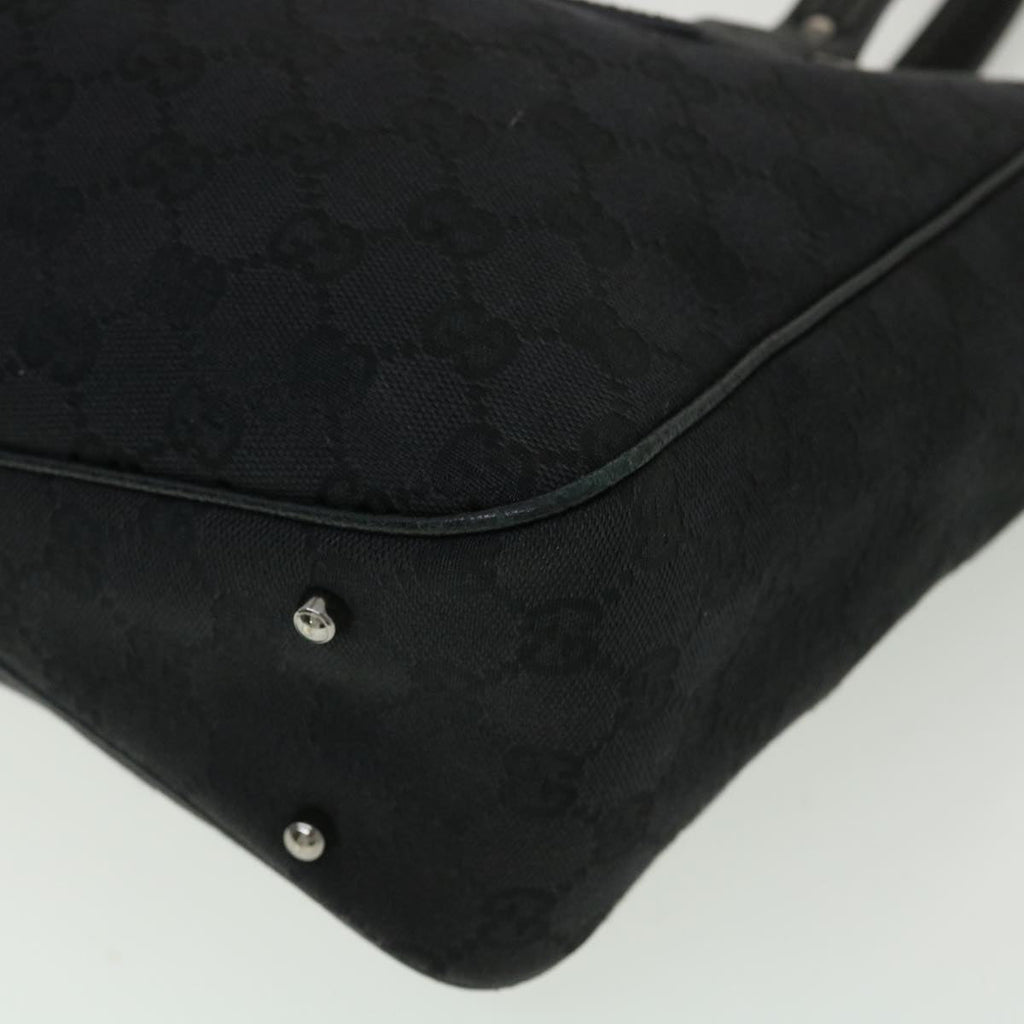 GUCCI GG Canvas Shoulder Bag Black 33263