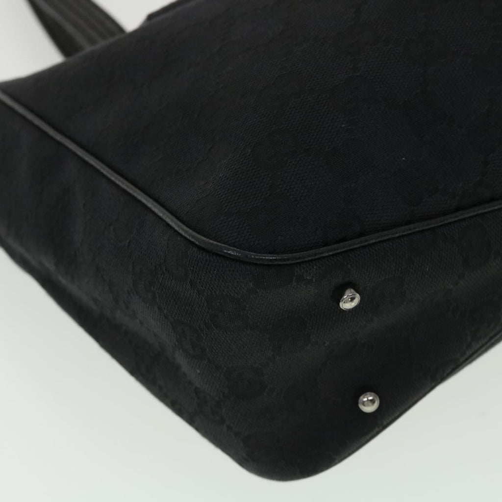 GUCCI GG Canvas Shoulder Bag Black 33263