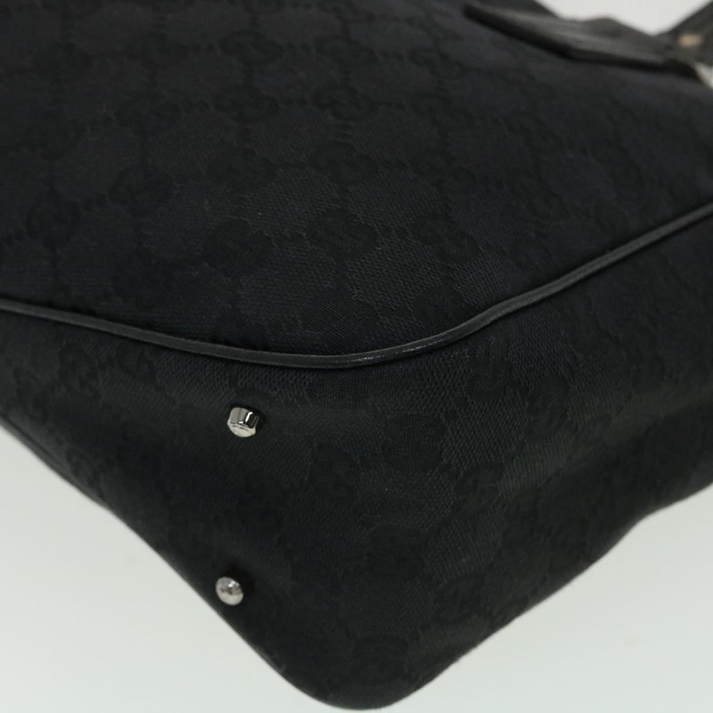 GUCCI GG Canvas Shoulder Bag Black 33263