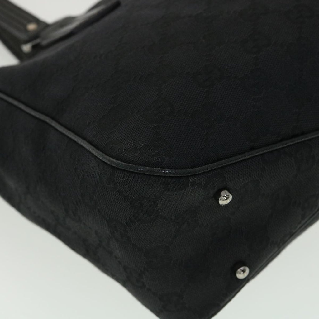 GUCCI GG Canvas Shoulder Bag Black 33263