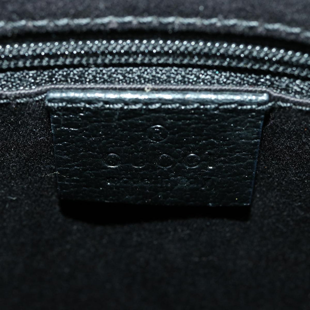 GUCCI GG Canvas Shoulder Bag Black 33263