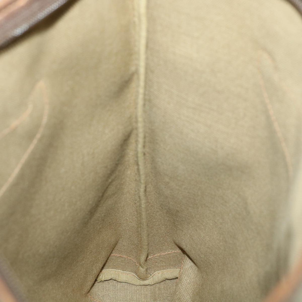 GUCCI GG Canvas Shoulder Bag PVC Leather Brown 33271
