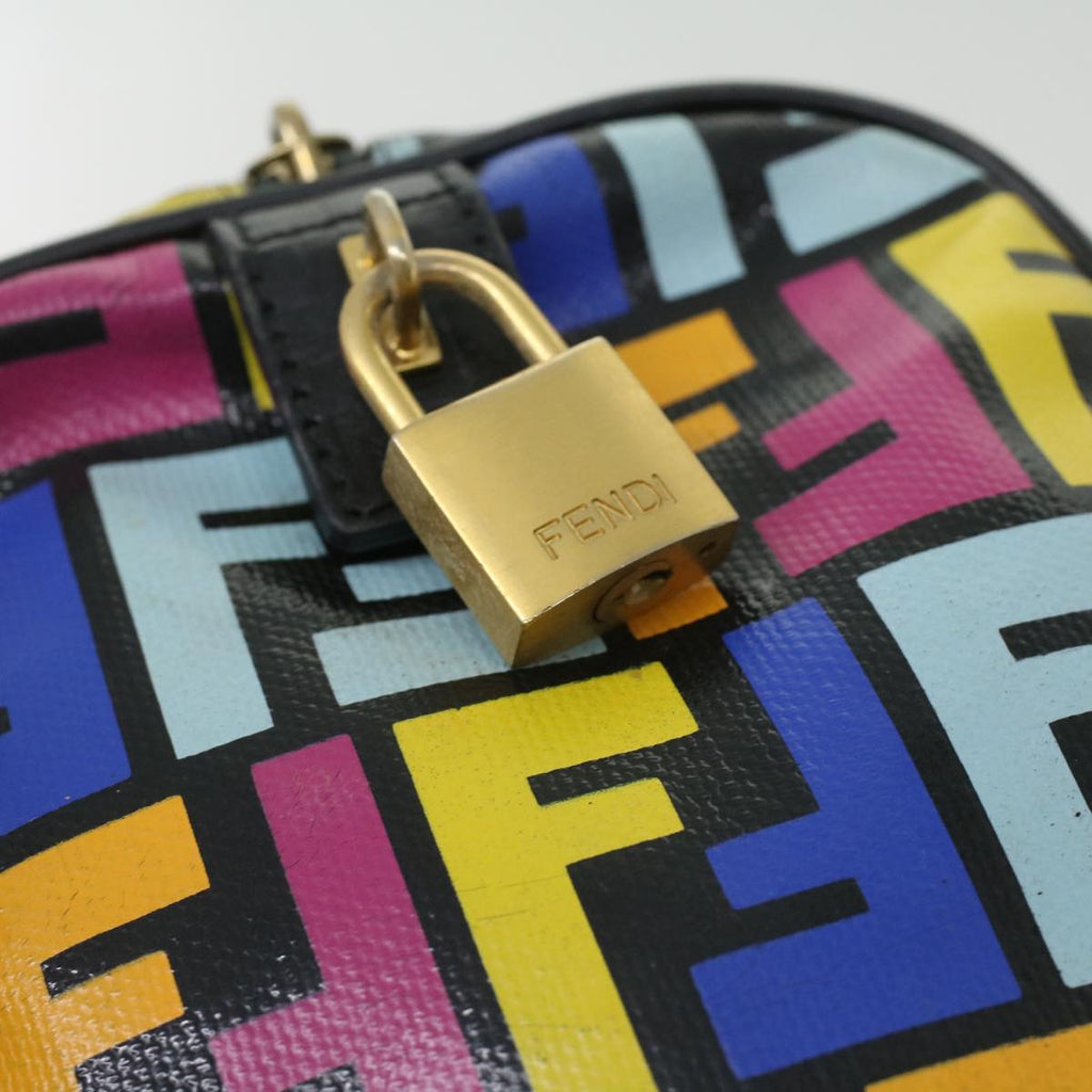 FENDI Zucca Canvas Hand Bag Multicolor 33276